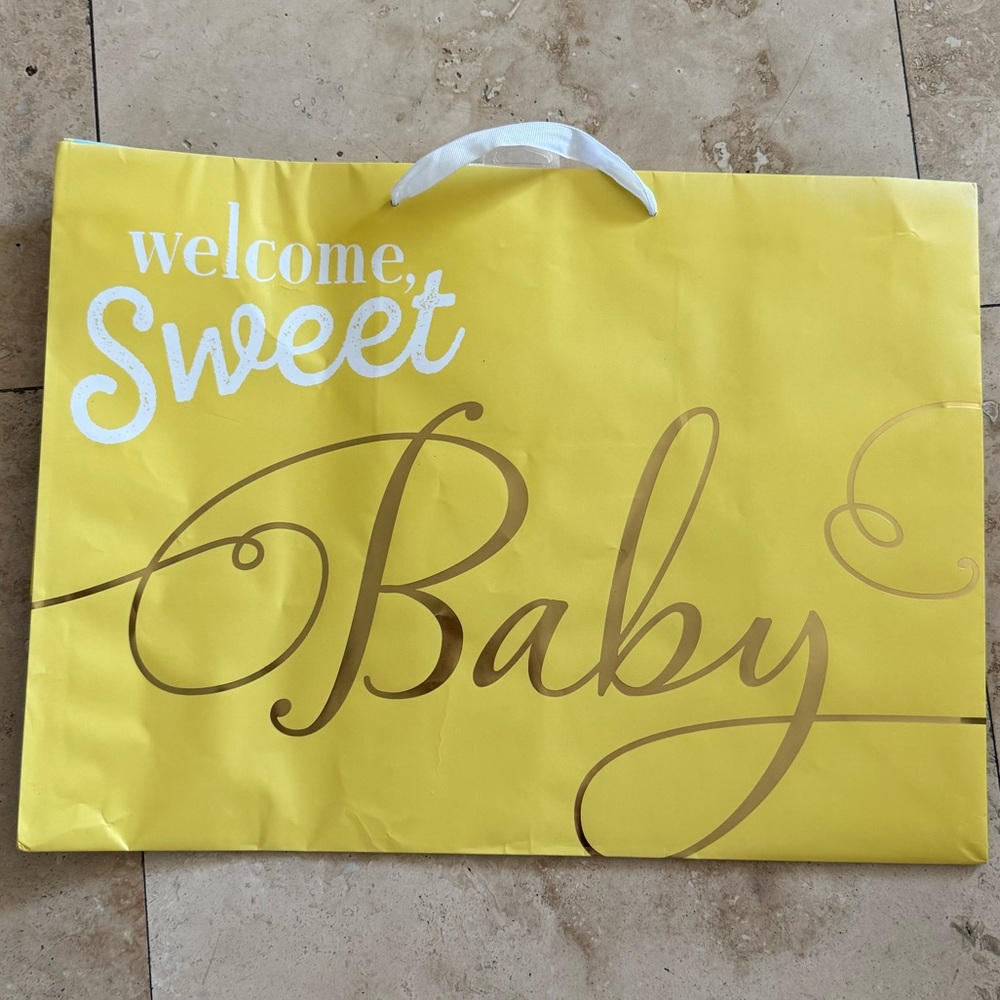 Large Hallmark baby shower gift bag